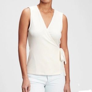 Gap White Wrap Tank